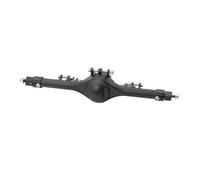 For Axial For SCX10 II 90046 90047 1/10 RC Crawler Upgrade Parts Aluminum Front Rear Straight Complete Axles Set Servo Mount RC Axles(Black,Rear Axle)