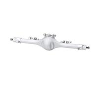 For Axial For SCX10 II 90046 90047 1/10 RC Crawler Upgrade Parts Aluminum Front Rear Straight Complete Axles Set Servo Mount RC Axles(Silver,Rear Axle)