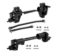 For Axial For SCX10 II 90046 90047 AR44 1/10 Alloy Portal Front Rear Axles With Steering Link Upgrade Parts RC Crawler RC Spare Parts