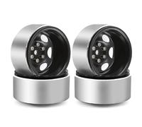 For Axial For SCX10 Pro For Capra For TRX4 D90 1/10 4pcs Metal Deep Dish 1.9” Beadlock Wheel Rim Negative Offset RC Crawler Car Rc Accessories