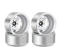 For Axial For SCX10 Pro For Capra For TRX4 D90 1/10 4pcs Metal Deep Dish 1.9” Beadlock Wheel Rim Negative Offset RC Crawler Car Rc Accessories