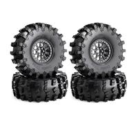 For Axial For SCX10 Pro For Wraith For Capra For Traxxas For TRX4 1/10 4pcs 150mm 2.2" Metal Beadlock Wheel Rim Tire Set RC Crawler Car Rc Car Tires