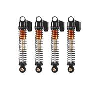 For Axial For SCX24 AX24 SCX2596G 1/24 4Pcs 53Mm Extended Metal Shock Absorber Damper RC Crawler Car Upgrade Parts Accessories Replacement RC Car Shock Absorber(Black)