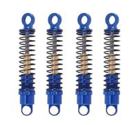 For Axial For SCX24 C10 For JLU For Gladiator For Bronco 1/24 4Pcs 40Mm Metal Shock Absorber Oil Damper RC Crawler Car Upgrades Replacement RC Car Shock Absorber(Blue)