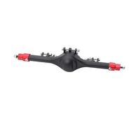 For Axial SCX10II 90046 90047 1/10 RC Car Crawler Upgrade Parts Aluminum Front Rear Straight Complete Axles Set Servo Mount RC Axles(Red,Rear Axle)