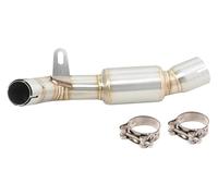 For B&enelli For Leoncino 800 BJ Motorcycle Slip On Exhaust Connection System Mid Link Pipe Connect Muffler Diameter Slip Exhaust Pipe(Stainless steel-A)