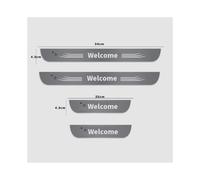 (For B-ENZ, 4pcs Front and Rear) Customized Car Door Sill Light Threshold Lamp Logo Projector Lamp Power