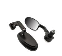 For B&M&W R1200ST S1000 R RR XR For Ducati HYPERMOTARD 821 939 SP Motorcycle Rear View Side Mirrors Rearview Bar End Cafe Racer Mirror(Black)