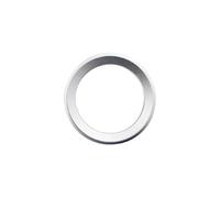 For B&MW 1 2 3 5 Series F48 X3 X5 2011 2012 2013-2019 2020 2021 Car Steering Wheel Ring Circle Sticker Trim(SILVER)