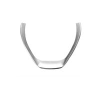 For B&MW 1 3 Series F20 F30 F34 3GT 320i 328i 2013-2018 2019 Car Steering Wheel Cover Trim Sticker Interior Parts(SILVER)