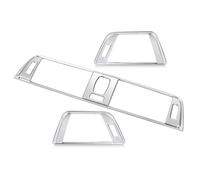 For B&MW 3 Series F30 2013 2014 2015 2016 Silver Chrome Dashboard Air Vent Cover Trim Decorations Car Interior Mouldings