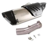 For B&MW C650 For SPORT 2016-2020 Motorcycle Exhaust Middle Link Pipe 51mm Tail System Escape diameter slip exhaust pipe(4)