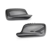 For B&MW E46 E65 E66 745i 750i 51167074236 51167074235 Black Carbon Side Mirror Cover Cap Accessories(Carbon)