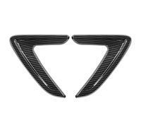 For B&MW E46 E90 F31 F30 320Li 3 Series 2012-2016 1 Pair Car Stickers ABS Carbon Car Side Air Vent Cover Trim Fender Sticker Trunk spoiler (Color : Carbon Fiber Color)