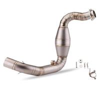 For B&MW G310R G310GS 2017-2021 Motorcycle Escape Full System Fit 51mm Muffler Mid Link Exhaust Pipe Diameter Slip Exhaust Pipe(Stainless steel)