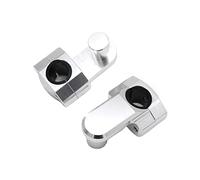 For B&MW S1000R 2013-2018 For RnineT 2014-2018 Motorcycle Aluminum 28mm Handlebar Fat Bar Mount Clamps Handlebar Risers (Color : Silver)