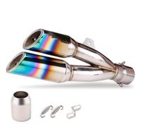 For B&MW S1000RR 51/61mm Motorcycle Exhaust Pipe Escape Modified Motorbike Muffler Motorcycle Exhaust Muffler System(2)
