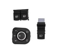 For B6 5 6 Plus For For Mk5 For Mk6 5K3959857 5ND959565A 5ND959855 Chrome Window Switch Mirror Button Car Button Window Control Switch(Set)