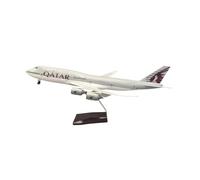 For B747 Airplane Model 1:130 Scale Qatar DieCast Resin Collection Display Home Decor For Collection Gifts(No light)