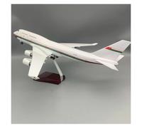 For B747 Plane 47cm Oman Aircraft Model W Landing Gear Wheel And Light Resin Decorate For Collection Gifts(With light)