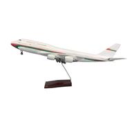 For B747 Plane 47cm Oman Aircraft Model W Landing Gear Wheel And Light Resin Decorate For Collection Gifts(No light)
