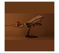 For B747 Swiss 1:150 Scale 47CM Model With Light And Landing Gear Resin Enthusiasts For Collection Gifts(With light)