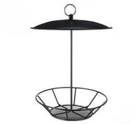 For Backyard Wildlife Feeder with Open Cylinder Design and Protective Metal Cover for Enhanced Suet Cake Protection and Accessibility (1-piece)