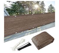 for BalconyOutdoor Privacy BerWindbreak Brown 1.3x7m Includes Cable Ties WeatherResistant Perfect for Patio and Deck Privacy