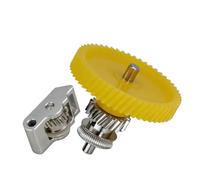 For bambu Lab P2S Extruder Gear Kit Integrated Nickel Plating Hardened Steel Gear For Bambulab P2S 3D Printer Replacement Parts(1 set)