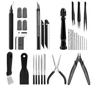 for Bambu Tool Kit 3D Printer Tools, 3D Printer Nozzle Cleaning Kit for Bambu A1 Needle to Clean Nozzle Scraper Wire Cutter, Drill, Scraper for Remove, Finishing, Deburring, Craving, Drilling