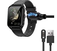 for BANGWEI Smart Watch 1.83 inch Charger, 2 Pin Magnetic USB Replacement Charging Compatible with BANGWEI SML5 latest BT5.0 Bluetooth Smart Watch 1.83" Full Touch Screen Fitness Tracker (Black)