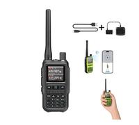 for BAOFENG UV-5R Mini Dual Band Two-Way Radio (5W/999CH),Bluetooth APP Programming, NOAA Weather Alert, Type-C Fast Charging | VHF/UHF Walkie Talkies for Hunting, Hiking & Emergency