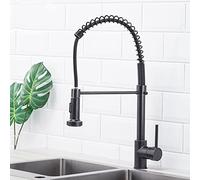 for Bar Farmhouse Commercial, Black Oil Rubbed Faucets, Pull Out Kitchen Sink Faucet, Antique Brass Single Handle Water Mixer Tap The New