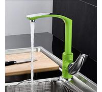for Bar Farmhouse Commercial, Hot & Cold Faucet, Europe Style Total Brass Chrome and Green/White/Black/Orange/Red Kitchen Mixer Single Handle Swivel Sink Tap The New