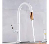 for Bar Farmhouse Commercial, Luxury Kitchen Faucet, Hot Cold Deck Mount Rotatable Funct Modes Mixer Tap, Pull Out Spout Europe Sink Faucets (Color : Type B