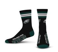 For Bare Feet Men's NFL 4-Stripe Deuce Performance Crew Socks