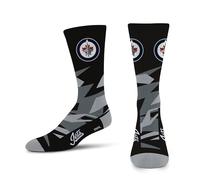 For Bare Feet Men's Shattered Camo Crew Sock NHL