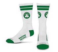 For Bare Feet NBA White Stripes Crew Sock LARGE