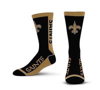 For Bare Feet NFL NEW ORLEANS SAINTS MVP Crew Sock Team Color Large