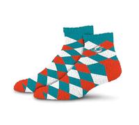 For Bare Feet - NFL Team Color Women's Diamond Sleep Soft Socks - One Size Fits Most, Miami Dolphins, One size