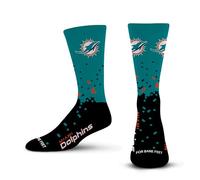 For Bare Feet - Officially Licensed NFL Spray Zone Crew Socks Men's Size Large 10-13