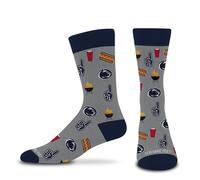For Bare Feet Tailgate Dress Crew Sock Team Colors OSFM, One Size