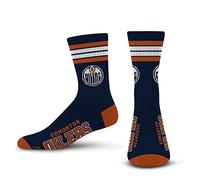 For Bare Feet Unisex's 4 Stripe Deuce Crew NHL Sock, Team Color, L