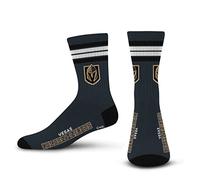 For Bare Feet Unisex's 4 Stripe Deuce Crew NHL Sock, Team Color, L