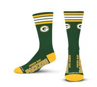 For Bare Feet Women's NFL 4 Stripe Deuce Crew-Large Sock, Team Color, L