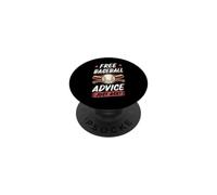 For Baseball Instructor Coach Free Baseball Advice Just Ask PopSockets Adhesive PopGrip
