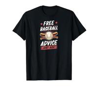 for Baseball Instructor Coach Free Baseball Advice Just Ask Value Graphic T-Shirt, Men, Black, S