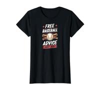 for Baseball Instructor Coach Free Baseball Advice Just Ask Value Graphic T-Shirt, Women, Black, L