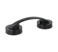 For Bathroom and Kitchen Suction Grab Bar, No Drilling Needed, ABS Material Handle, Memory Function for Reuse, Supports up to 5kg on Smooth Surfaces (Black)