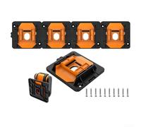 for battery Mounting Bracket for 20V WA3528 3539 3551 Holder Wall Mount Organizer Garage Storage Rack Plastic Black Single Unit(1PC)